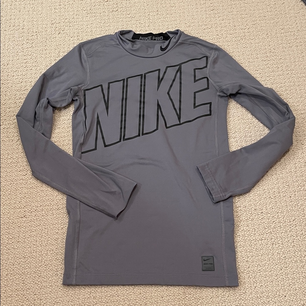 Nike pro fit fleece lined Gray Long Sleeve